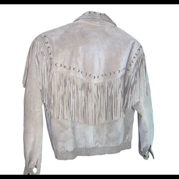 Stefano Man Beige Suede Fridge Jacket - Picture 1 of 5